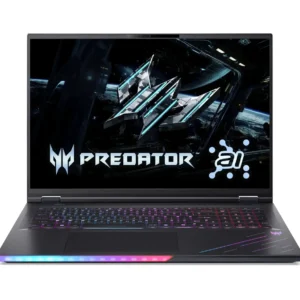 Acer Predator Helios 18 AI PH18-73-96Y0 Intel Core Ultra 9 32GB D5 1TB SSD 18" WQXGA IPS Mini LED 250Hz Display NVIDIA RTX 5080 16GB Graphics Backlit KB Win11 Home Black (Official Warranty)