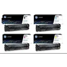 HP 203A Original Laserjet Toners Complete Set