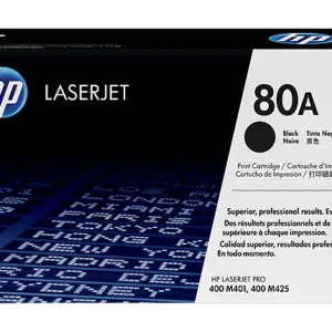 HP 80A Black Original LaserJet Toner Cartridge