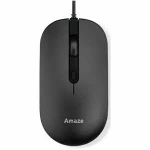 AMAZE A704 PROBUS SILENT TOUCH WIRED MOUSE - BLACK